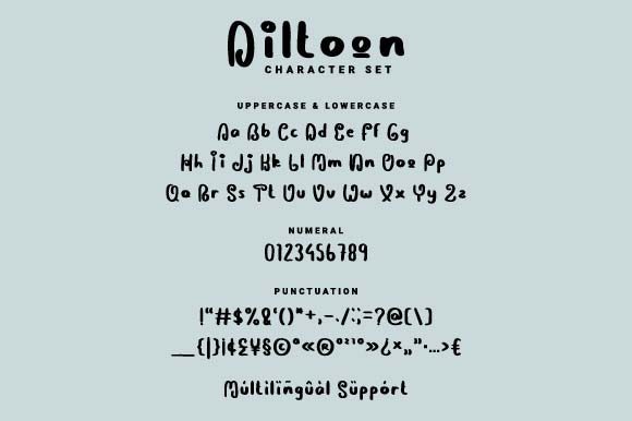 Diltoon Font - Preview 3