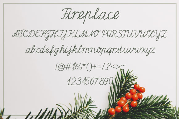 Fireplace Font - Preview 1
