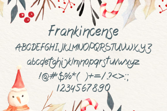 Frankincense Font PNG with transparent background - Preview 1