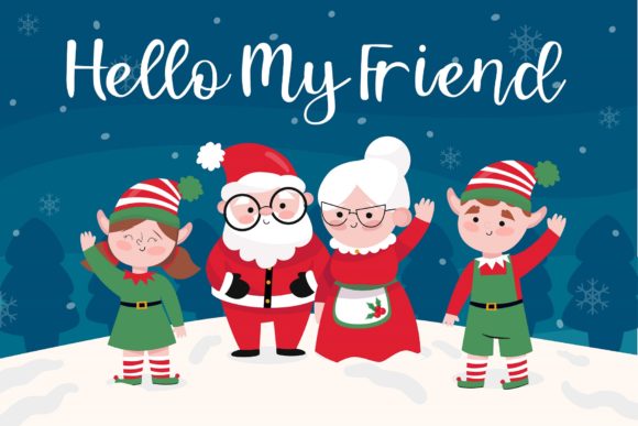 Happy Christmas Font - Preview 2