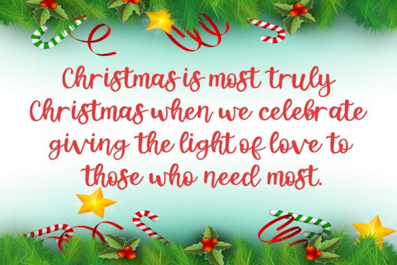 Happy Christmas Font - Preview 1