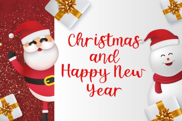 Happy Christmas Font - Preview 5