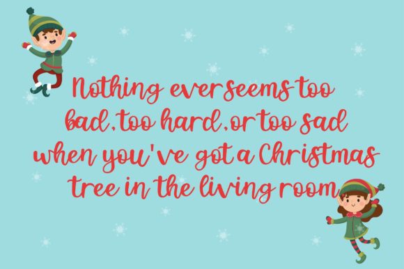Happy Christmas Font - Preview 6