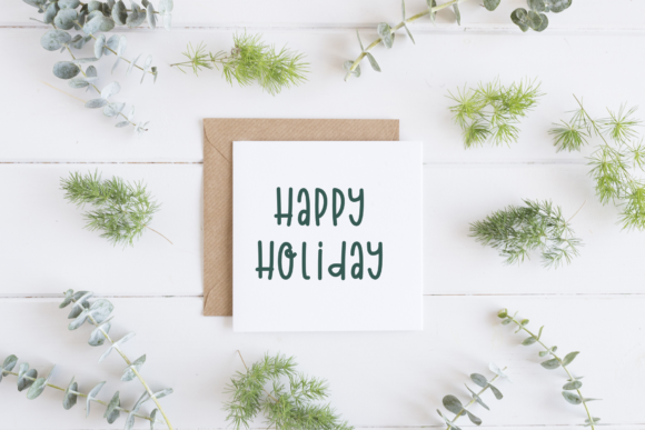 Happy Holiday Font PNG with transparent background - Preview 1
