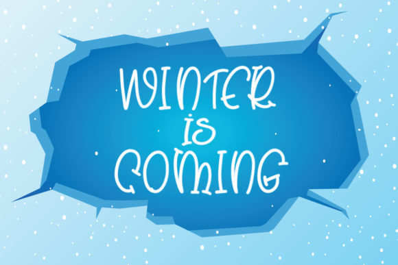 Hello Snowy Day Font PNG with transparent background - Preview 2