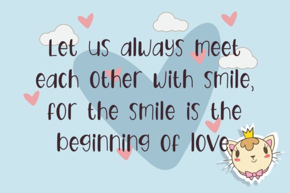 Holydee Love Font PNG with transparent background - Preview 2