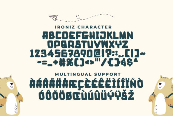 Ironiz Font PNG with transparent background - Preview 4