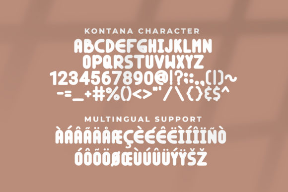 Kontana Font PNG with transparent background - Preview 4