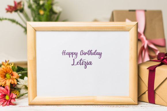 Letizia Font PNG with transparent background - Preview 3