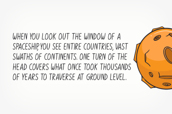 Little Spaceship Font PNG with transparent background - Preview 2