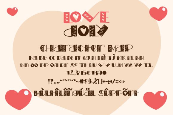 Love Doly Font PNG with transparent background - Preview 2