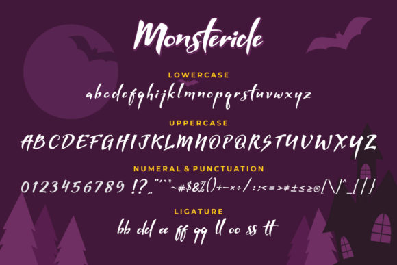Monsteride Font PNG with transparent background - Preview 6