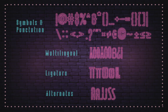 Night Vibes Font PNG with transparent background - Preview 4