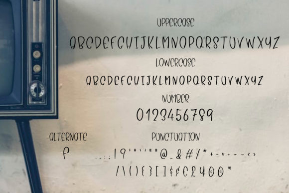 Old Bicycle Font PNG with transparent background - Preview 2