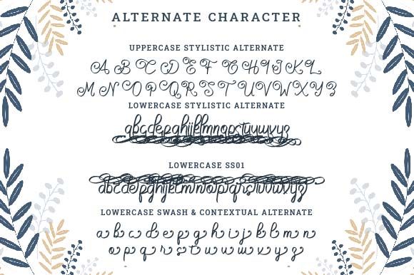 Savattera Font PNG with transparent background - Preview 4