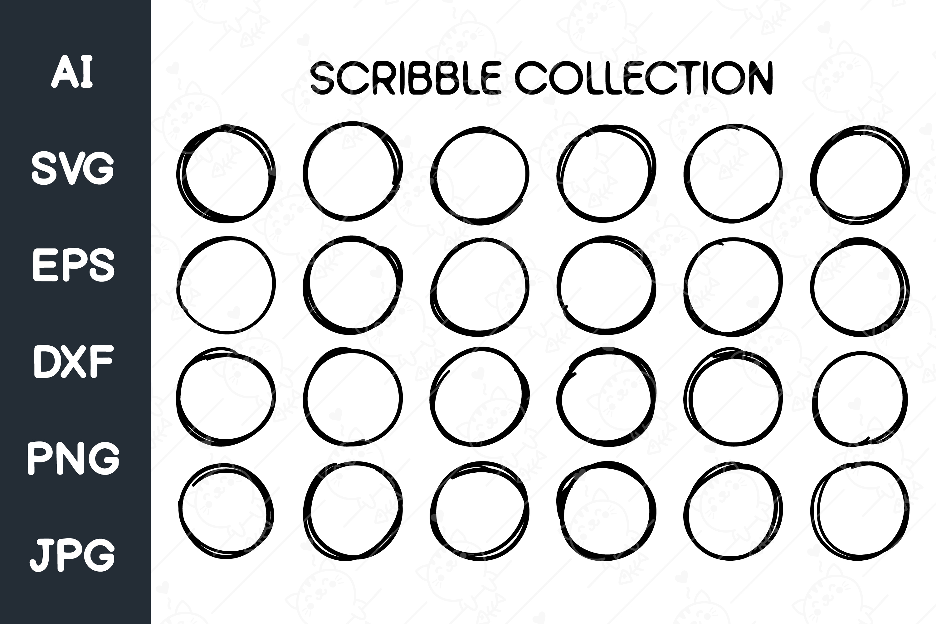 Scribble Circle Sketch Line Text Frame