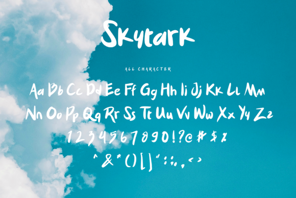 Skytark Font PNG with transparent background - Preview 5