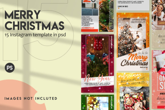 15 Christmas Instagram Stories Template
