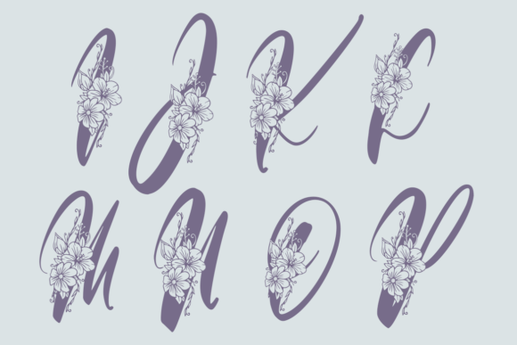 Bloom Monogram Font - Preview 6
