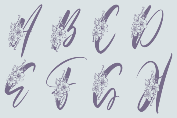 Bloom Monogram Font - Preview 5