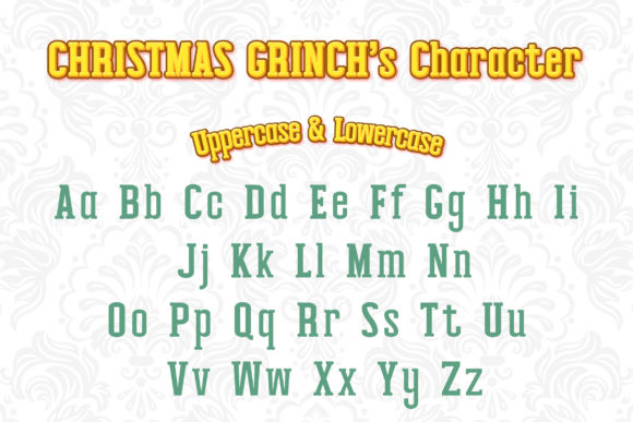 Christmas Grinch Font - Preview 1