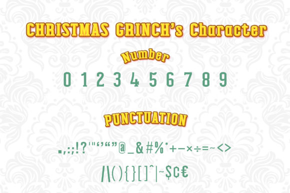 Christmas Grinch Font - Preview 2