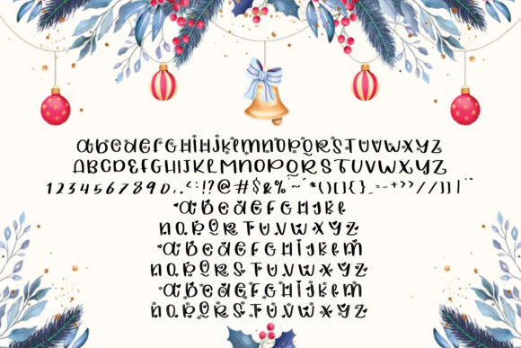 Christmas Love Forever Font PNG with transparent background - Preview 2