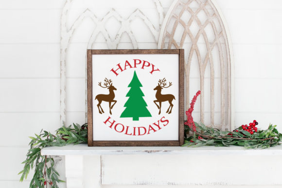 Christmas Reindeer Holiday SVG Digital