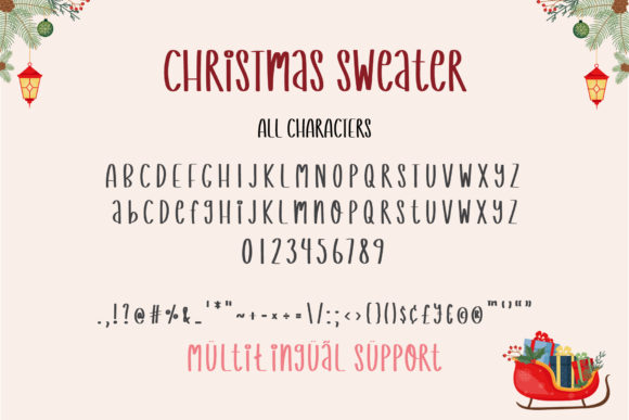 Christmas Sweater Font - Preview 2