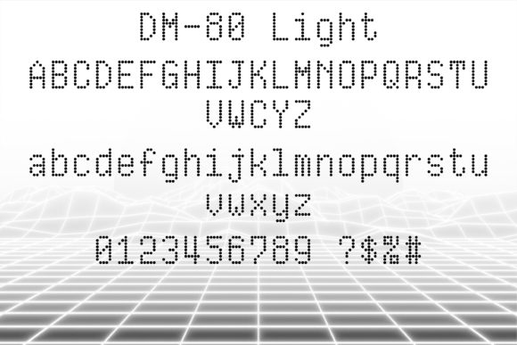 DM-80 Font - Preview 1