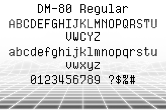 DM-80 Font - Preview 2