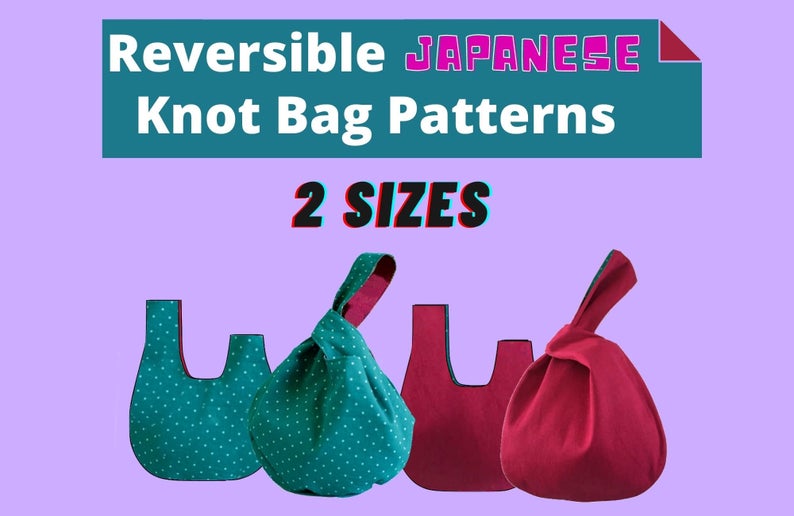 Easy Japanese Knot Bag Sewing Pattern