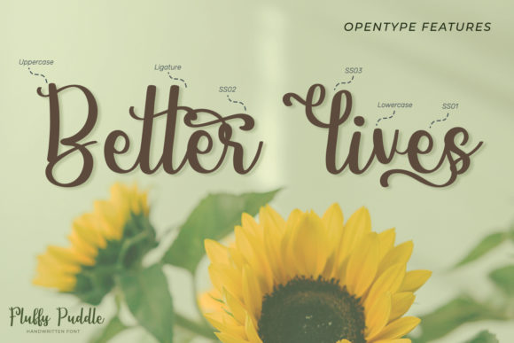 Fluffy Puddle Font - Preview 5