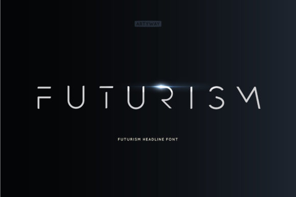 Futurism Font by artyway · Creative Fabrica font preview