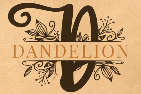 Julia Monogram Font PNG with transparent background - Preview 1
