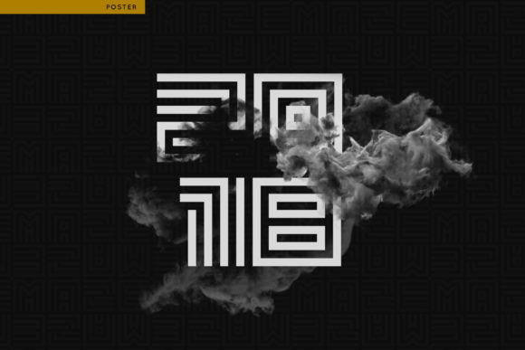 Maze Font PNG with transparent background - Preview 5