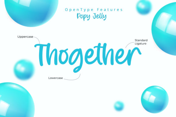 Popy Jelly Font PNG with transparent background - Preview 2