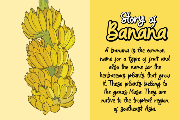 Banana Super Font - Preview 1