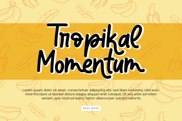 Banana Super Font - Preview 4
