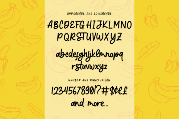 Banana Super Font - Preview 5