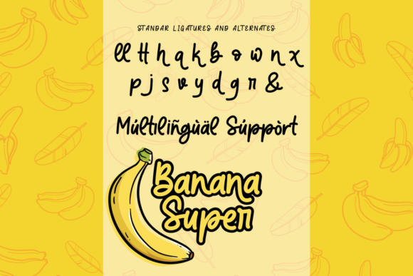 Banana Super Font - Preview 6