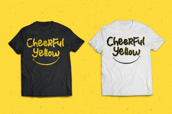 Cheerful Yellow Font - Preview 5