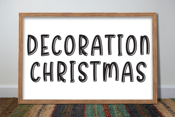 Hamburger Christmas Font - Preview 4