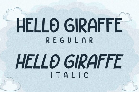 Hello Giraffe Font - Preview 1