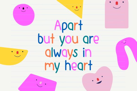 Rosie is Happy Font PNG with transparent background - Preview 1