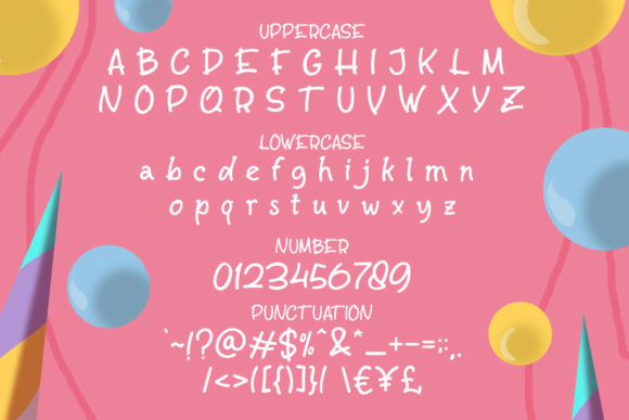 Salty Unicorn Font PNG with transparent background - Preview 6