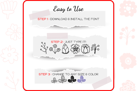 Flowers Font - Preview 3