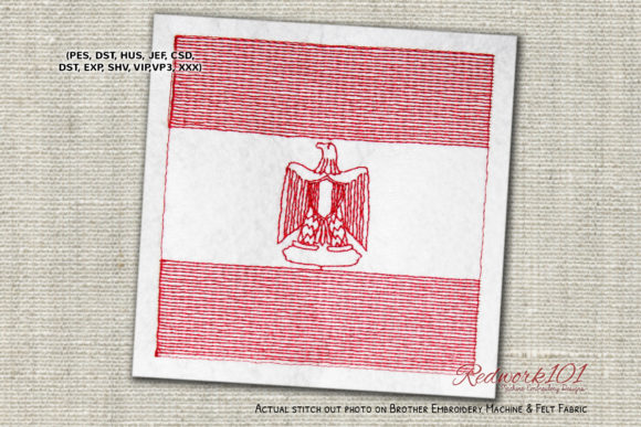 Egyptian Flag Bluework