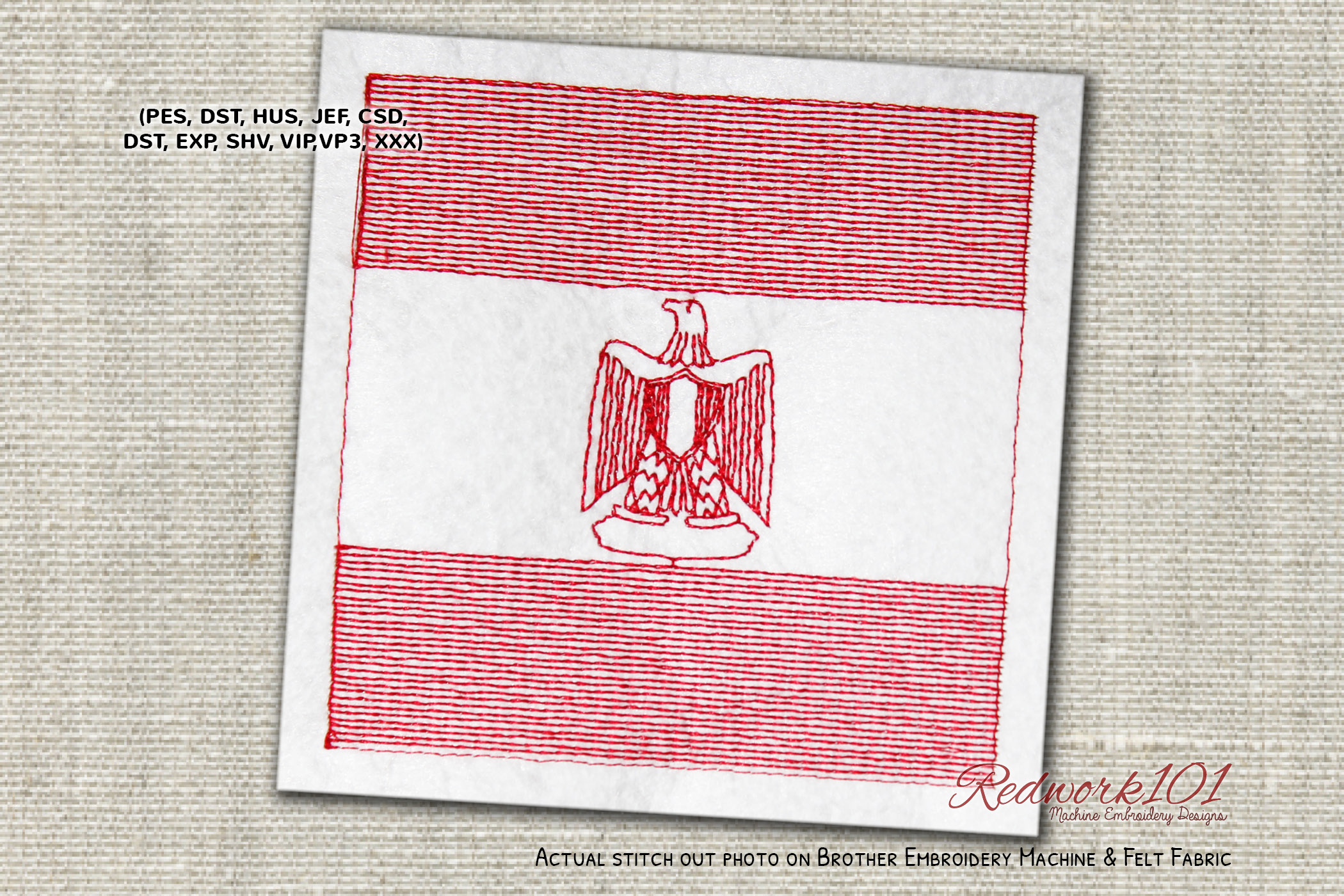Egyptian Flag Bluework
