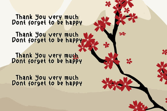 Home Bamboo Font - Preview 3